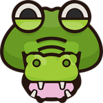 Unhappy Crocodile Illustration