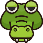 Unhappy Crocodile Illustration